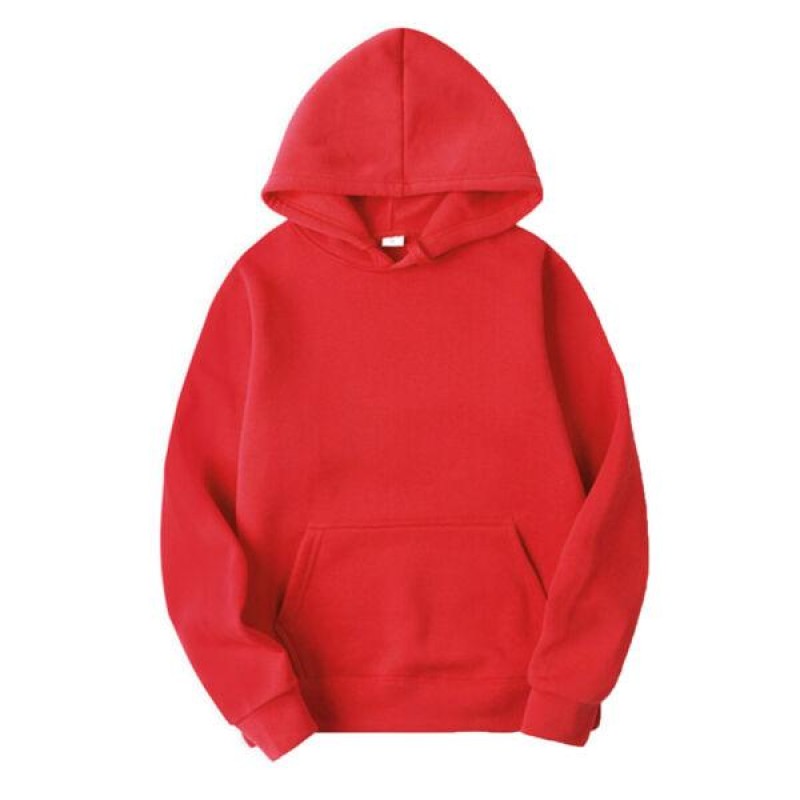 Men Plain Pullover Hoodie Casual Hooded Sweatshirt Long Sleeve Classic Tops