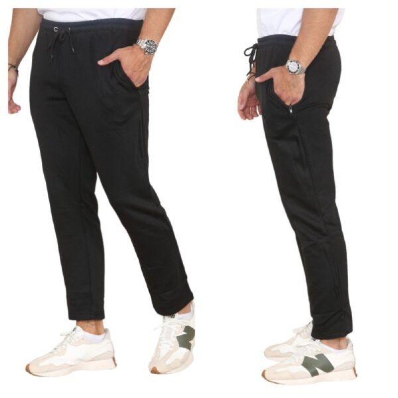 Mens Plain Jogging Bottoms Joggers Open Hem Jog Pa...