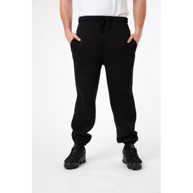 Mens Fleece Trousers Joggers Elasticated Cuffed Jo...