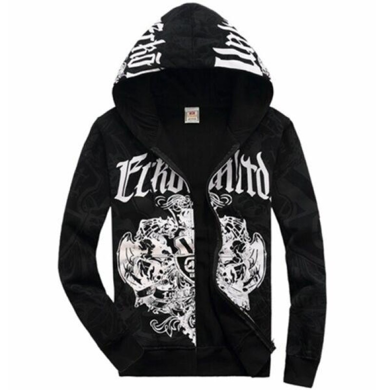 Men's Hip Hop Ecko Unltd Zipper Cotton Lining Hood...