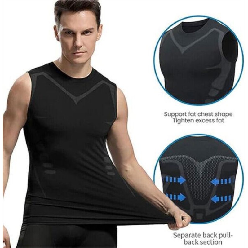 2023 New Version Ionic Shaping Vest, Energxcel Ionic Shaping Sleeveless T-Shirt