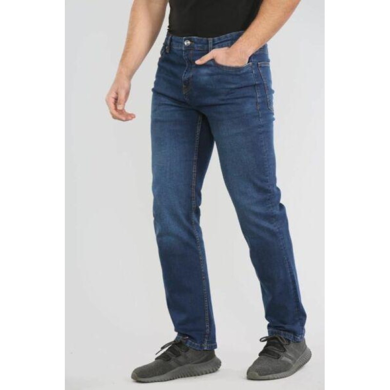 Mens Straight Leg Jeans Regular fit Men Stretch Denim Pants Sizes 28-40 New