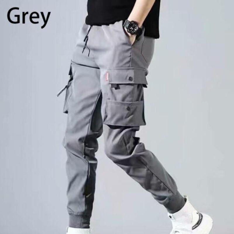 Men Street Tactical Cargo Pants Harajuku Joggers Harem Pants Hip Hop Trousers