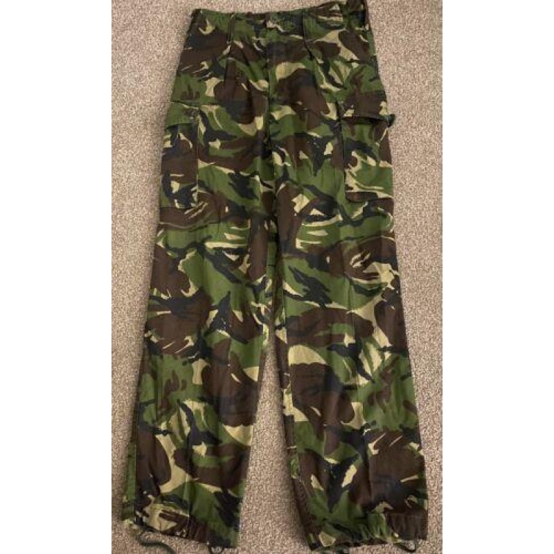 Men's Trousers UK Army Military Surplus Woodland D...