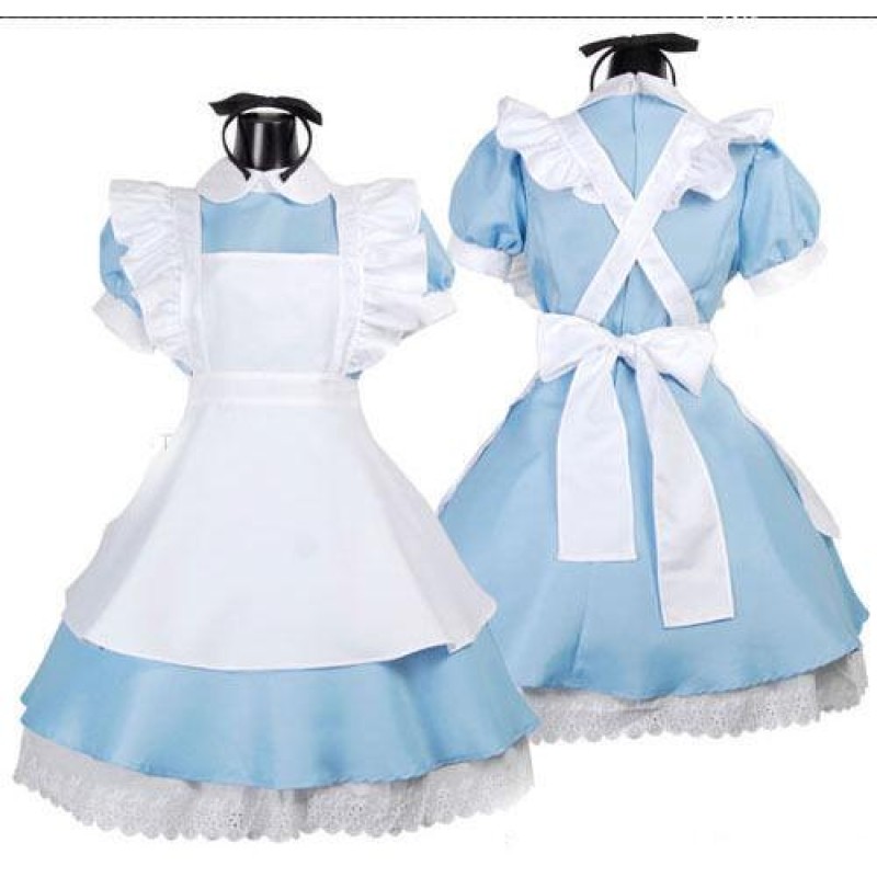 Alice in Wonderland Costume Waitress Uniform Maid ...